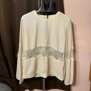 Guess  Blouse with  see through   lacey middle